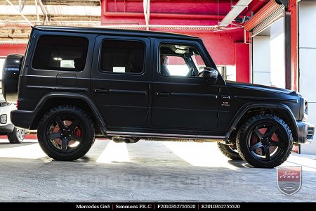 20x8.5 20x10 Simmons FR-C Satin Black NCT on MERCEDES G-Class