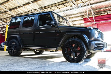 20x8.5 20x10 Simmons FR-C Satin Black NCT on MERCEDES G-Class