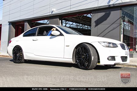 20x8.5 20x10 Simmons OM-C FB on BMW E92