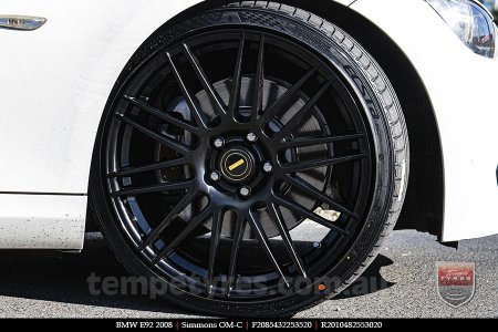 20x8.5 20x10 Simmons OM-C FB on BMW E92