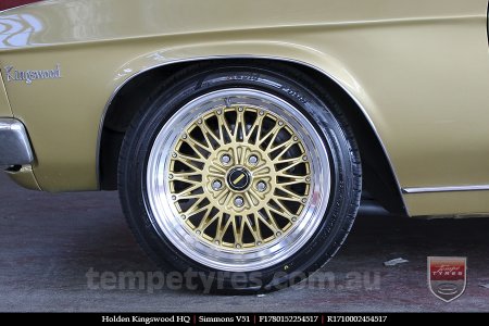 17x8.0 17x10 Simmons V51 GBM on HOLDEN KINGSWOOD