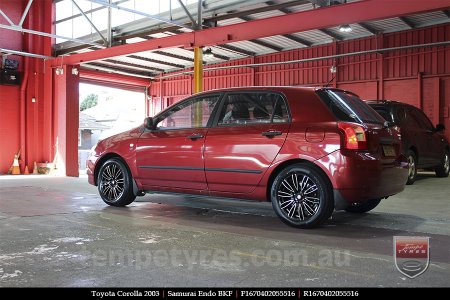 16x7.0 Samurai Endo BKF on TOYOTA COROLLA