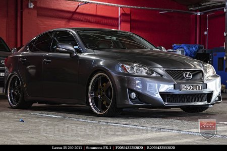 20x8.5 20x9.5 Simmons FR-1 Hyper Dark on LEXUS IS