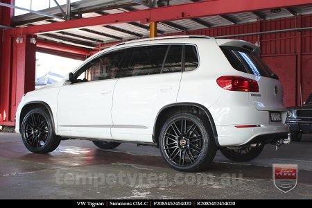 20x8.5 20x10 Simmons OM-C FB on VW TIGUAN 