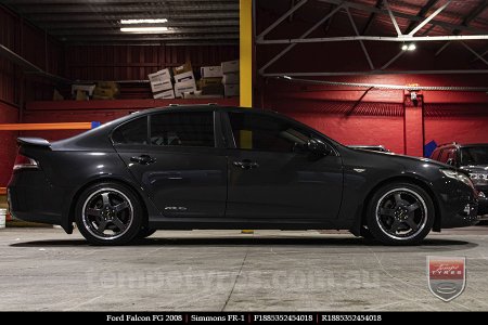 18x8.5 18x9.5 Simmons FR-1 Hyper Dark on FORD FALCON