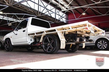 18x8.0 18x9.0 Simmons FR-CS Matte Black NCT on TOYOTA HILUX