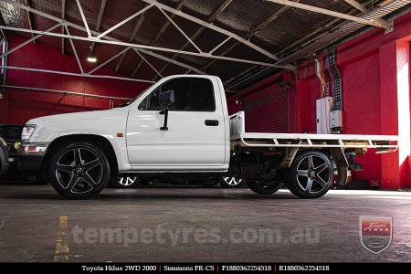 18x8.0 18x9.0 Simmons FR-CS Matte Black NCT on TOYOTA HILUX