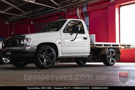 18x8.0 18x9.0 Simmons FR-CS Matte Black NCT on TOYOTA HILUX