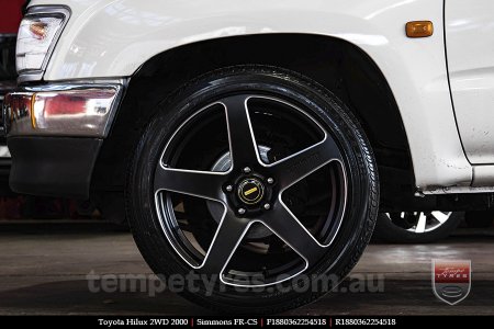 18x8.0 18x9.0 Simmons FR-CS Matte Black NCT on TOYOTA HILUX