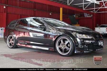 20x8.5 20x9.5 Simmons FR-1 Hyper Dark on HOLDEN COMMODORE VE