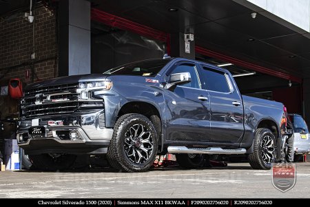 20x9.0 Simmons MAX X11 BKWAA on CHEVROLET SILVERADO