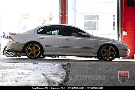 19x8.5 19x9.5 Simmons FR-1 Gold on FORD FALCON