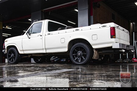 20x9.0 Ballistic Razorback on FORD F100