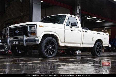 20x9.0 Ballistic Razorback on FORD F100