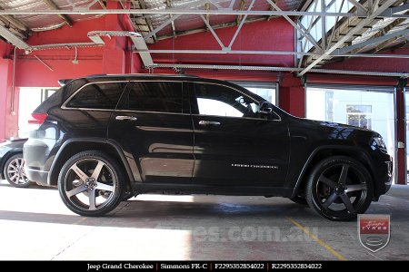 22x9.5 Simmons FR-C Black Tint NCT on JEEP GRAND CHEROKEE