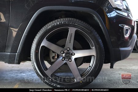 22x9.5 Simmons FR-C Black Tint NCT on JEEP GRAND CHEROKEE