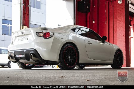 18x8.0 Lenso Type-M MBRG on TOYOTA 86