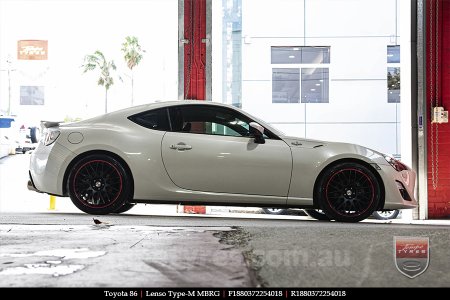 18x8.0 Lenso Type-M MBRG on TOYOTA 86