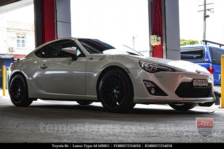 18x8.0 Lenso Type-M MBRG on TOYOTA 86