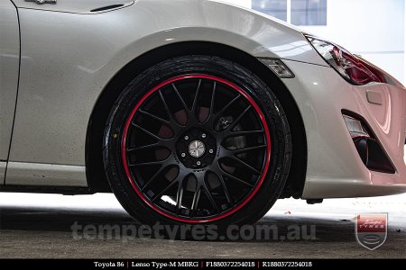 18x8.0 Lenso Type-M MBRG on TOYOTA 86