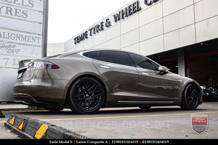 19x8.5 19x9.5 Lenso Conquista A CQA MK  on TESLA MODEL S