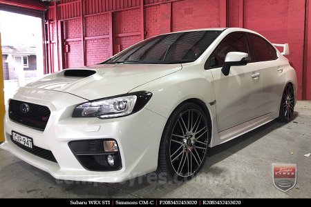 20x8.5 20x10 Simmons OM-C BM on SUBARU WRX