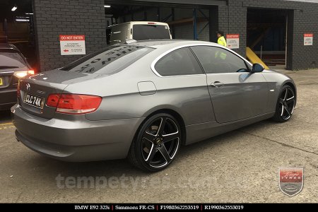 19x8.0 19x9.0 Simmons FR-CS Satin Black NCT on BMW E92