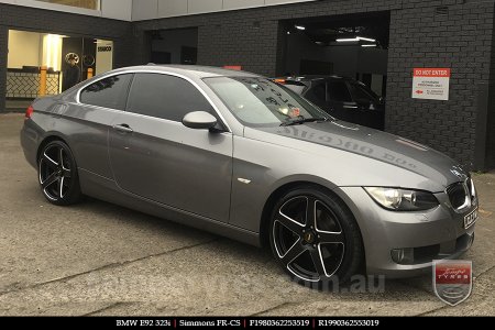 19x8.0 19x9.0 Simmons FR-CS Satin Black NCT on BMW E92