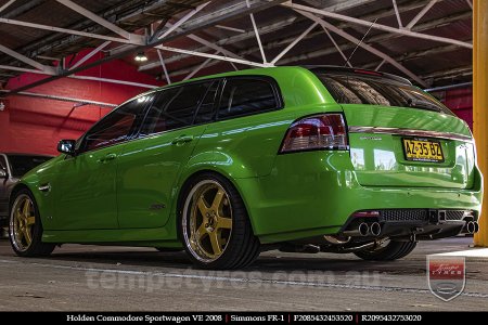 20x8.5 20x9.5 Simmons FR-1 Gold on HOLDEN COMMODORE VE