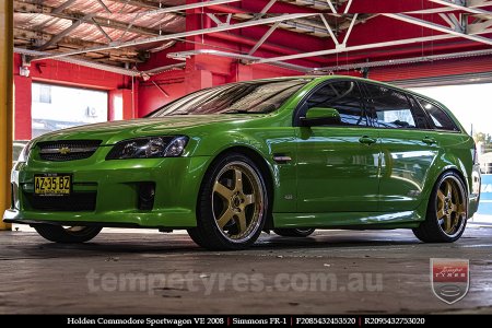 20x8.5 20x9.5 Simmons FR-1 Gold on HOLDEN COMMODORE SPORTWAGON VE