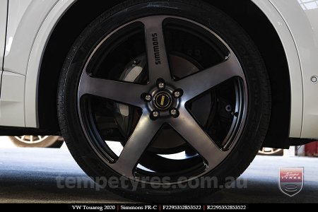 22x9.5 Simmons FR-C Black Tint NCT on VW TOUAREG