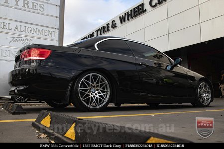18x8.0 1357 BMGT Dark Grey on BMW 3 SERIES