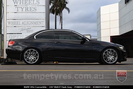 18x8.0 1357 BMGT Dark Grey on BMW 3 SERIES