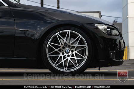 18x8.0 1357 BMGT Dark Grey on BMW 3 SERIES