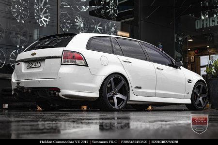 20x8.5 20x10 Simmons FR-C Black Tint NCT on HOLDEN COMMODORE VE