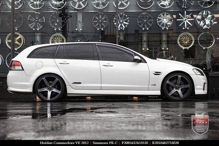 20x8.5 20x10 Simmons FR-C Black Tint NCT on HOLDEN COMMODORE VE