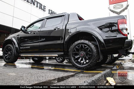 20x9.0 Simmons MAX X11 MBW on FORD RANGER WILDTRAK