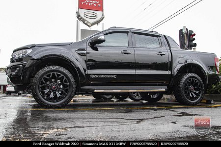 20x9.0 Simmons MAX X11 MBW on FORD RANGER WILDTRAK