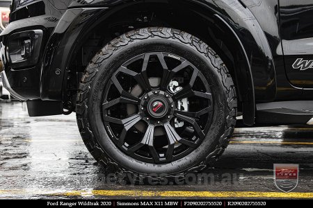 20x9.0 Simmons MAX X11 MBW on FORD RANGER WILDTRAK