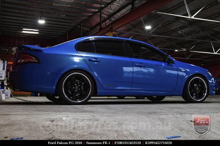 20x8.5 20x9.5 Simmons FR-1 Gloss Black on FORD FALCON