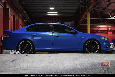 20x8.5 20x9.5 Simmons FR-1 Gloss Black on FORD FALCON