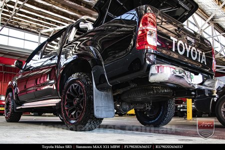 17x9.0 Simmons MAX X11 MBW on TOYOTA HILUX SR5