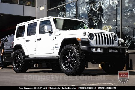 20x9.0 Ballistic Scythe Millworks on JEEP WRANGLER