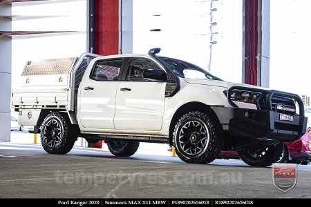 18x9.0 Simmons MAX X11 MBW on FORD RANGER 