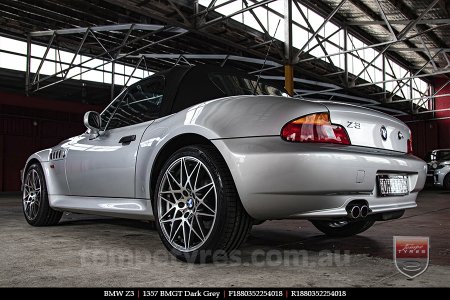 18x8.0 1357 BMGT Dark Grey on BMW Z