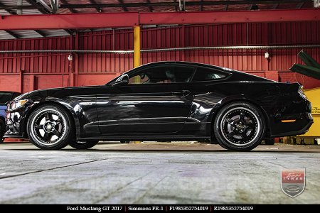 19x8.5 19x9.5 Simmons FR-1 Gloss Black on FORD MUSTANG