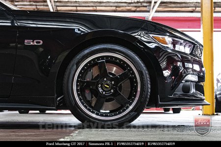 19x8.5 19x9.5 Simmons FR-1 Gloss Black on FORD MUSTANG