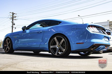 20x8.5 20x10 Simmons FR-C Black Tint NCT on FORD MUSTANG