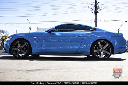20x8.5 20x10 Simmons FR-C Black Tint NCT on FORD MUSTANG