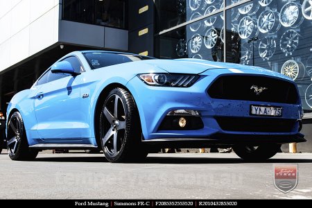 20x8.5 20x10 Simmons FR-C Black Tint NCT on FORD MUSTANG